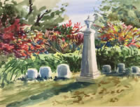 Mt. Auburn Cemetery, Hilliard Memorial by Janet Hobbs
